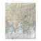Betsy Drake Branford Harbor, CT Nautical Map Fleece Throw